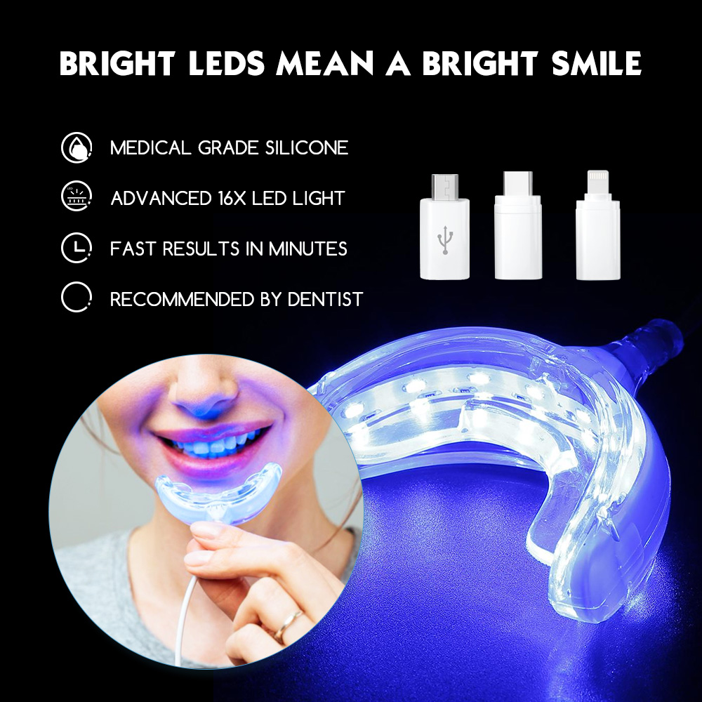 Teeth Whitening Pens - Роскошный умный светодиодный отбеливатель зубов, портативная