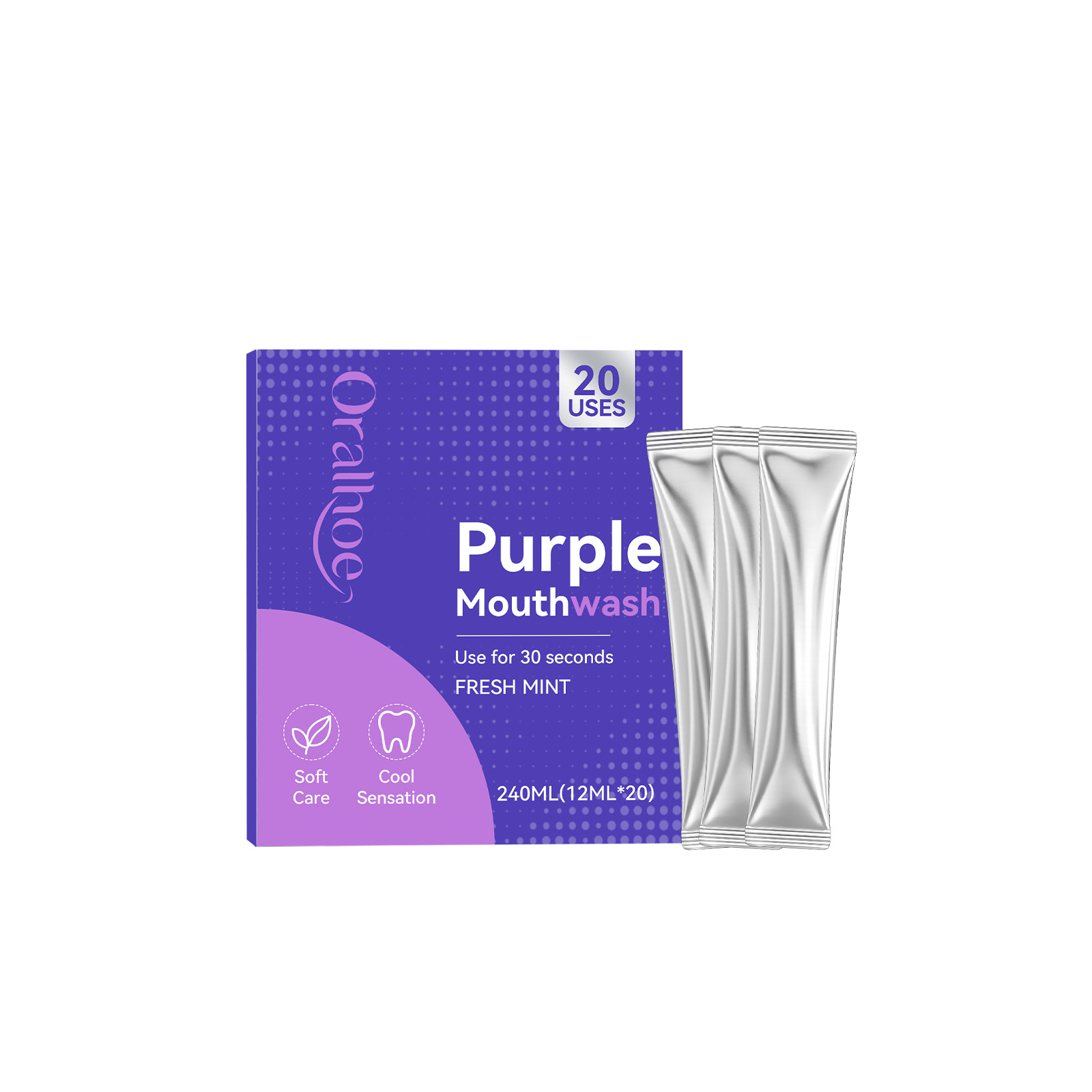 20 шт. Фиолетовый ополаскивате – обзор и цена Teeth Whitening Mouthwash
